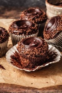 Paleo Double Fudge Banana Cupcakes