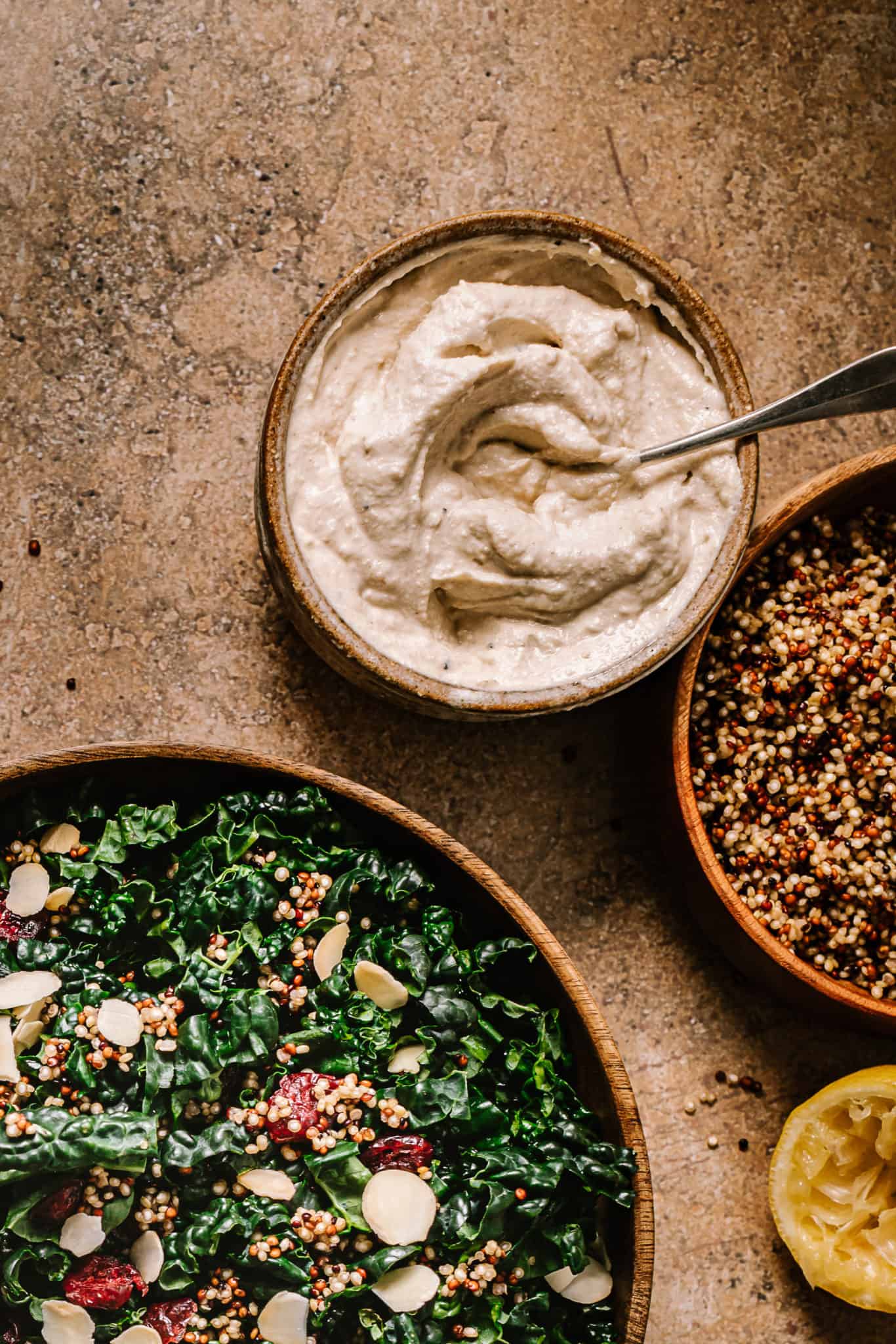 Ultimate Kale Salad With Creamy Tahini Lemon Dressing Kale Salad
