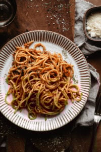 Easy One Pot Vegetarian Spaghetti