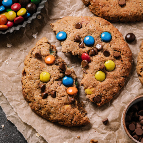 Jumbo Monster Cookies - Kalejunkie