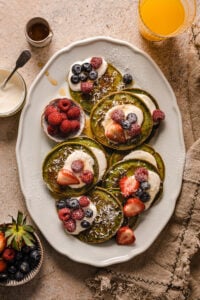 The Best Spinach Banana Blender Pancakes