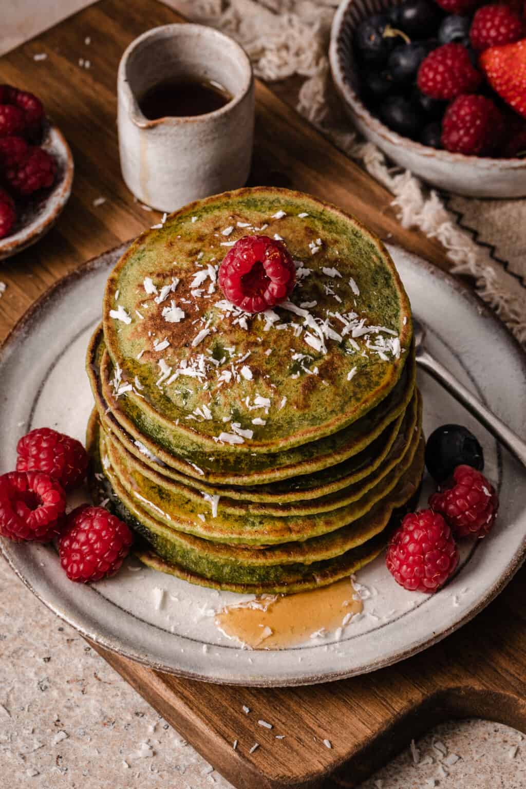 The Best Spinach Banana Blender Pancakes Kalejunkie