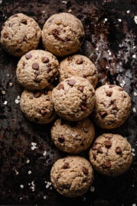 Healthy Peanut Butter Oatmeal Chocolate Chip Cookies