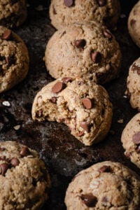 Healthy Peanut Butter Oatmeal Chocolate Chip Cookies