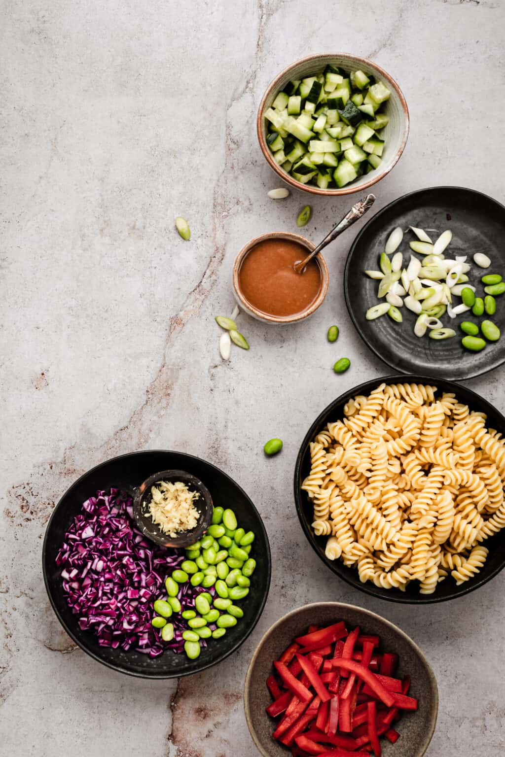 Healthy Pasta Salad With Creamy Peanut Sauce Kalejunkie