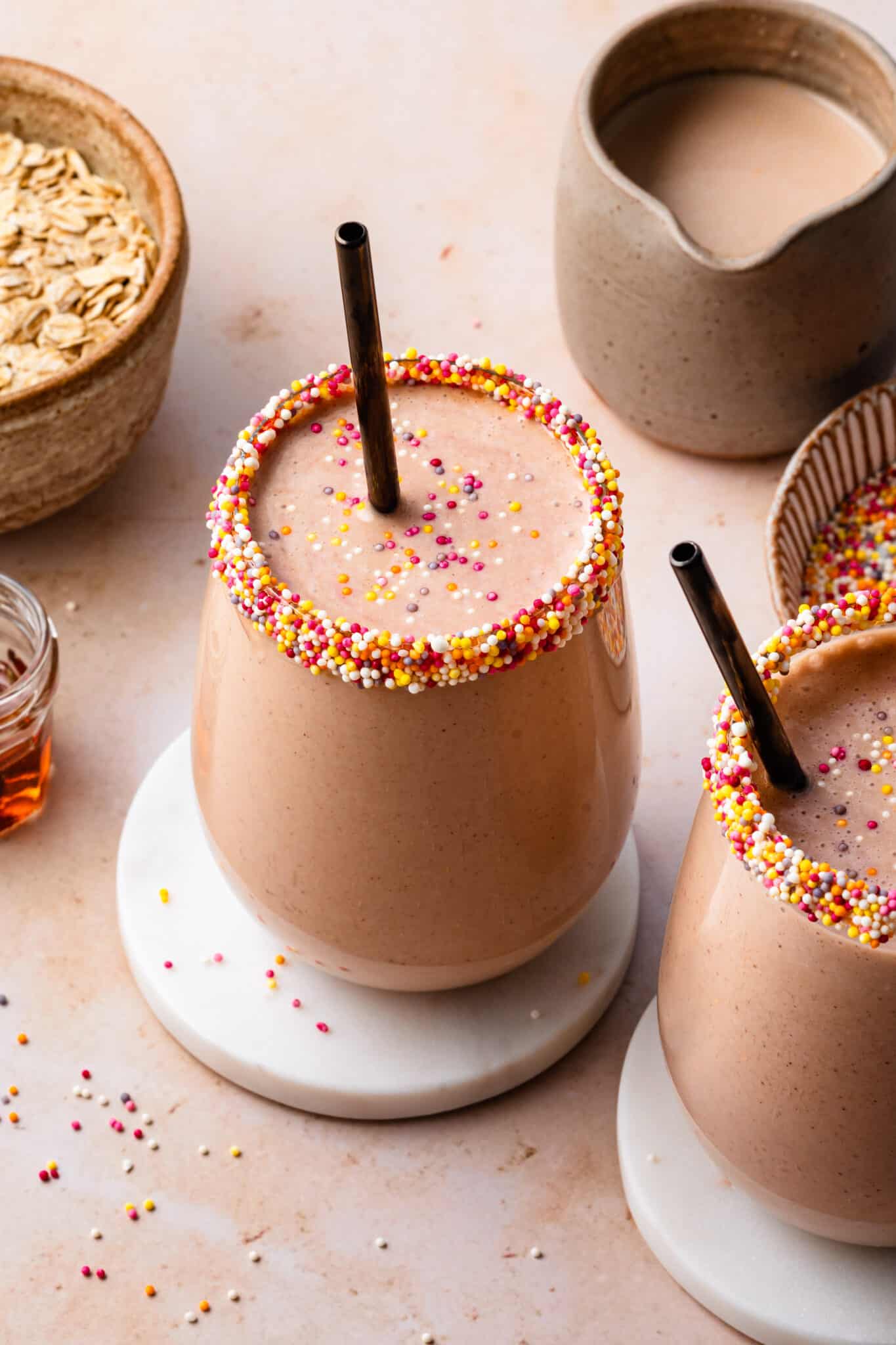 Healthy Birthday Cake Smoothie Kalejunkie