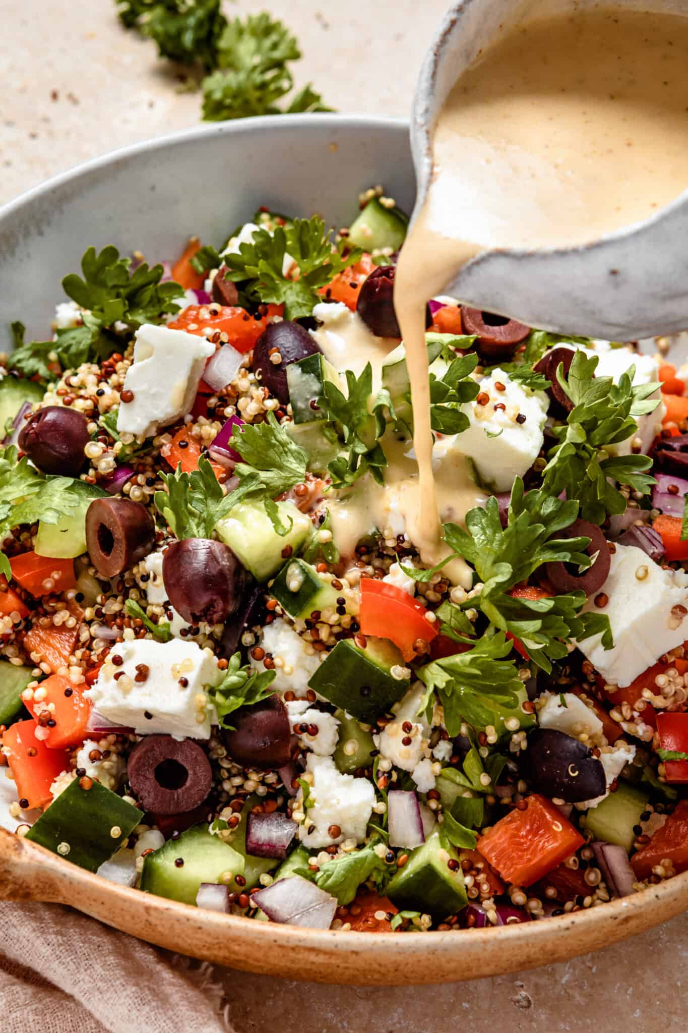 Mediterranean Quinoa Salad Kalejunkie