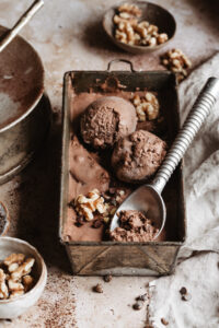 The Best Dairy-Free Chocolate Fudge Walnut Ice Cream
