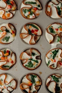 Turkey Veggie Egg White Cups