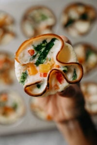 Turkey Veggie Egg White Cups