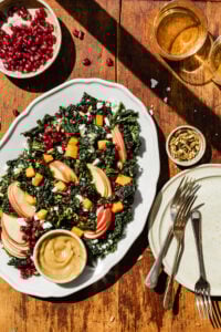 Fall Harvest Salad with Maple Tahini Dressing