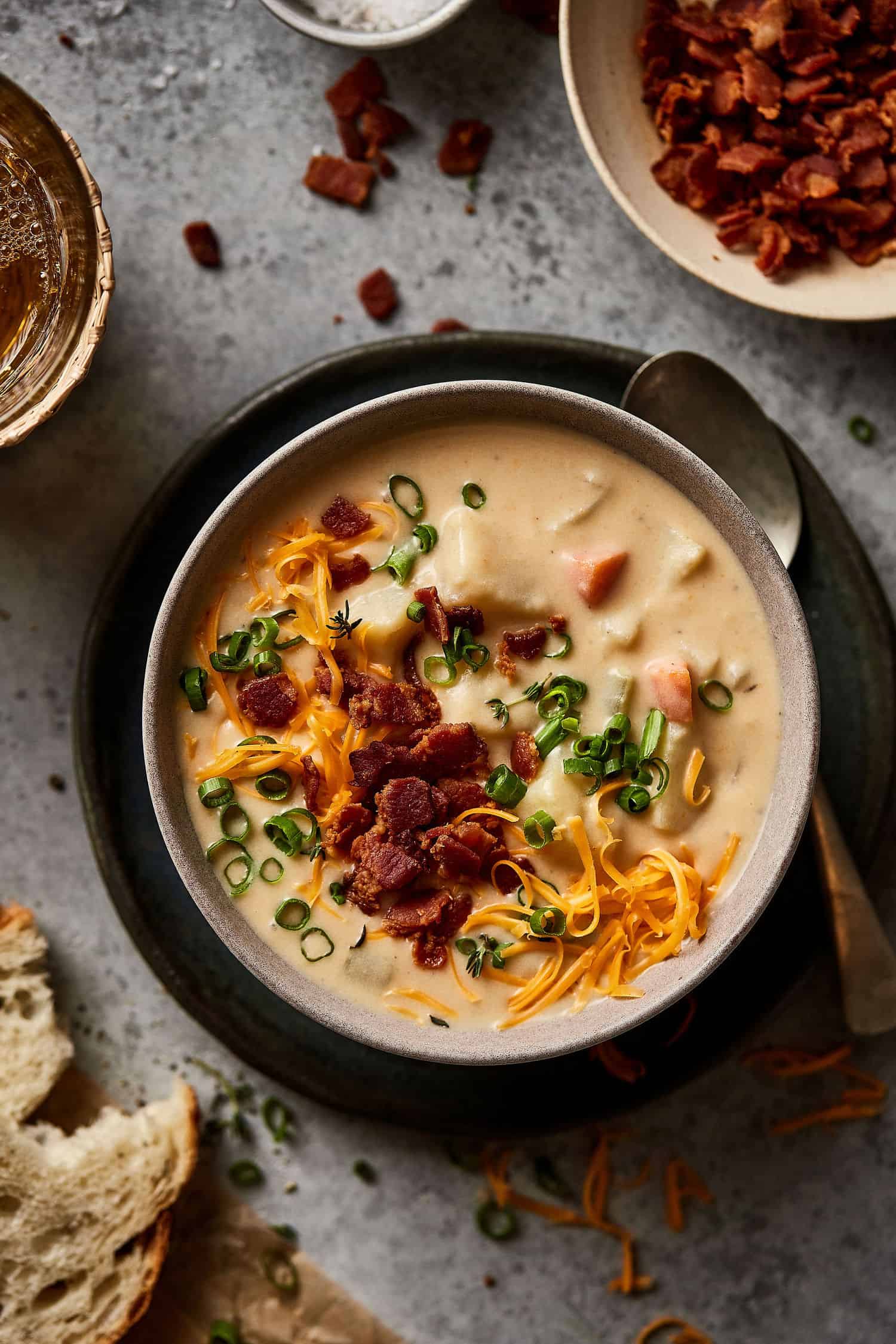 Healthy Dairy Free Baked Potato Soup Kalejunkie
