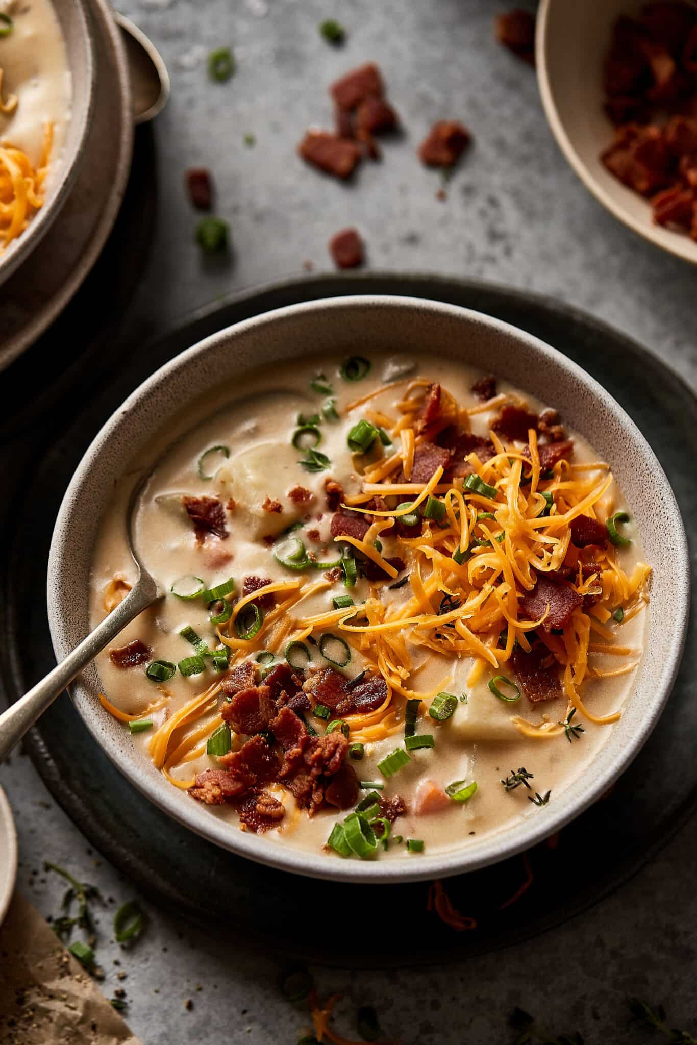 Healthy DairyFree Baked Potato Soup Kalejunkie
