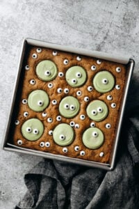 Spooky Peanut Butter Blondies