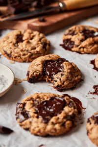 The BEST Gluten-Free Brown Butter Oatmeal Chocolate Chip Cookies