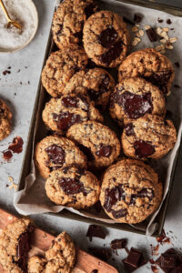 The BEST Gluten-Free Brown Butter Oatmeal Chocolate Chip Cookies