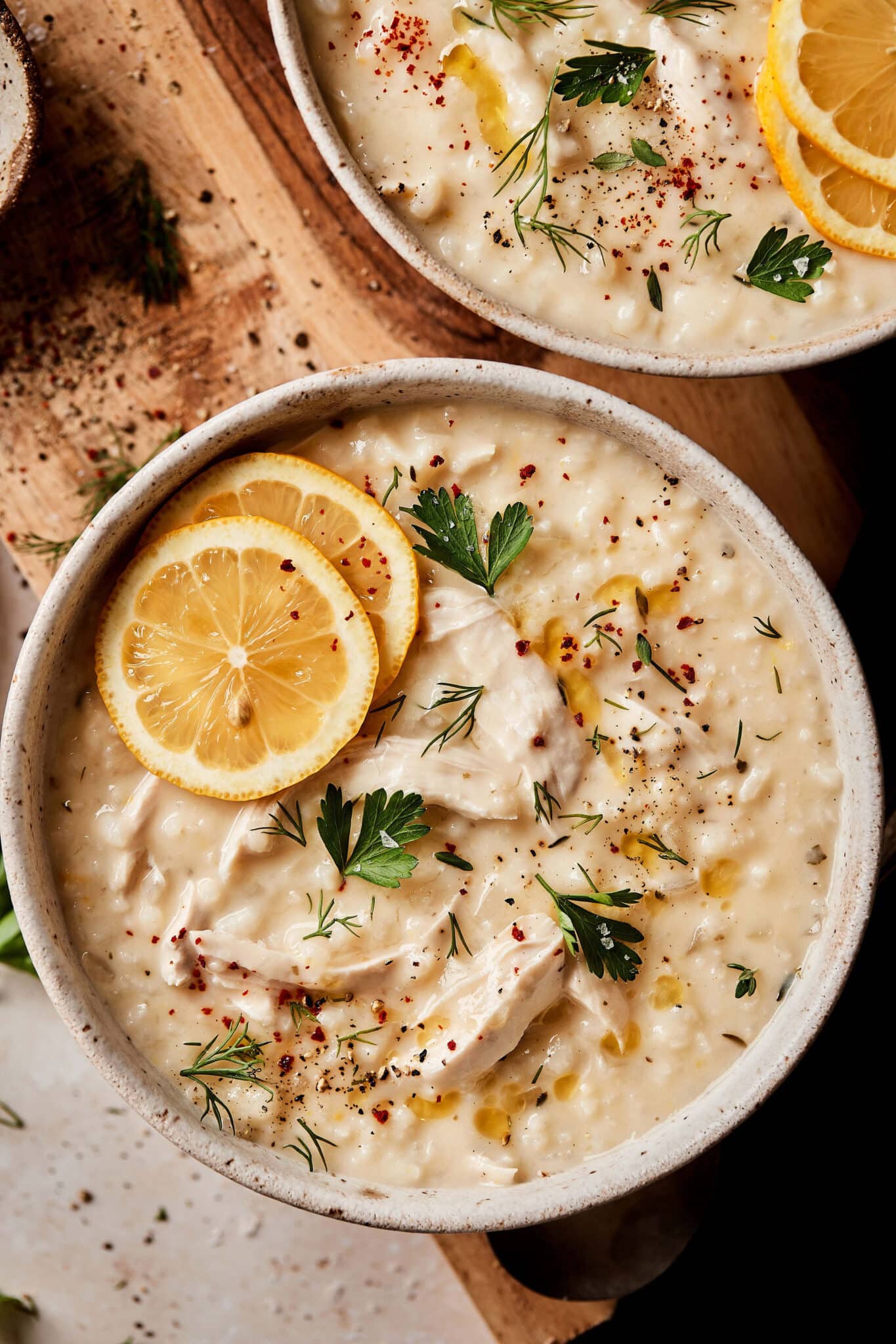 Cozy Lemon Chicken & Rice Soup Kalejunkie