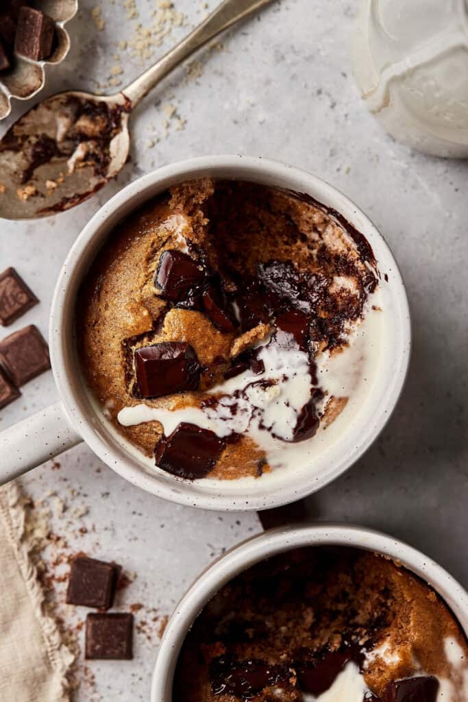 Pumpkin Chocolate Chip Tahini Mug Cake Kalejunkie