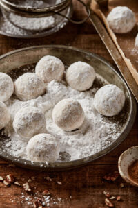 Vegan Pecan Snowball Cookies