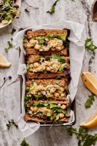 Smashed Chickpea Avocado Salad Sandwich