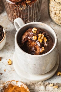 Chocolate Chunk Walnut Baked Oats For One