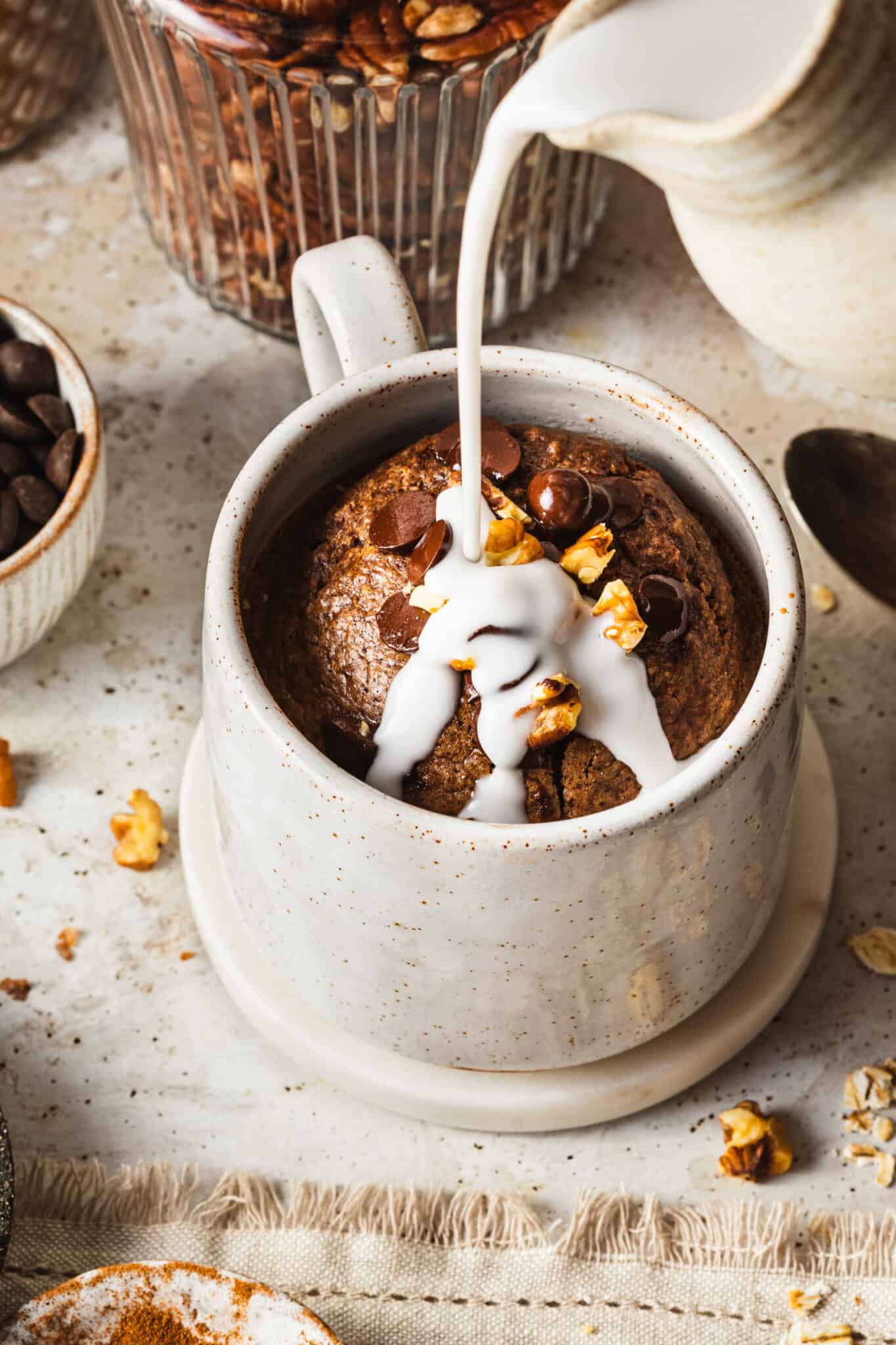 Chocolate Chunk Walnut Baked Oats For One Kalejunkie