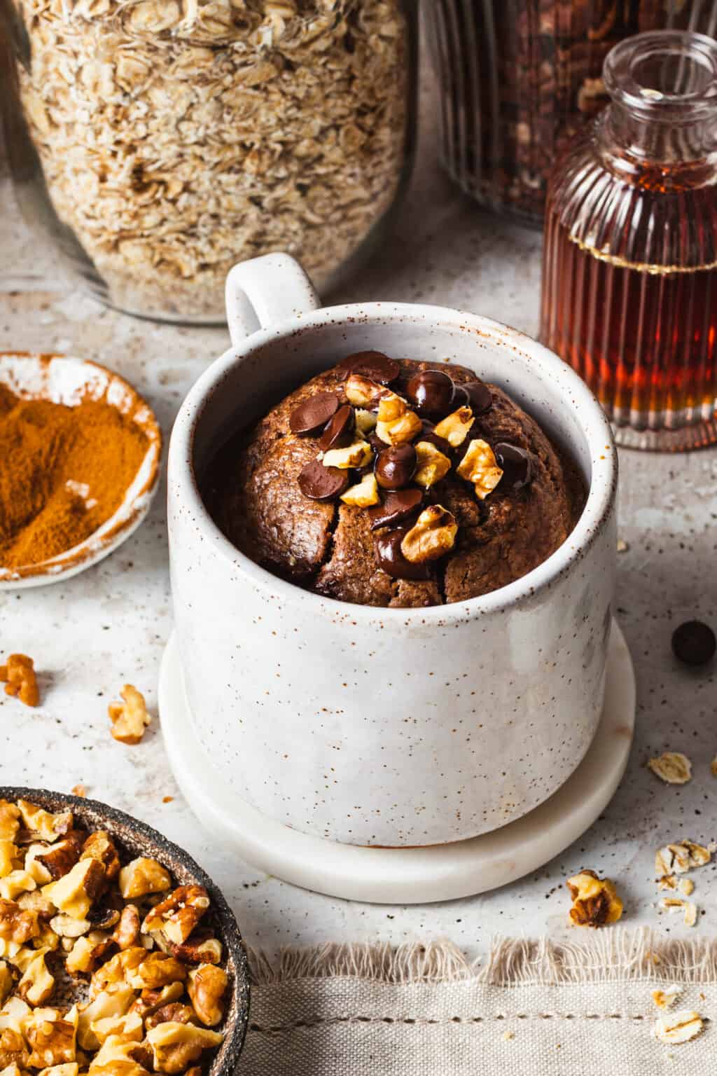 Chocolate Chunk Walnut Baked Oats For One Kalejunkie