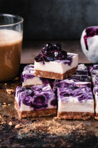 Healthy Blueberry Cheesecake Bars