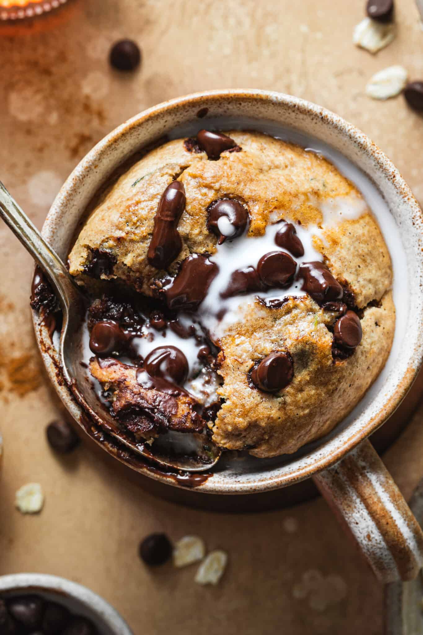 Chocolate Chip Zucchini Baked Oats For One Kalejunkie