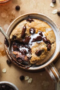 Chocolate Chip Zucchini Baked Oats For One