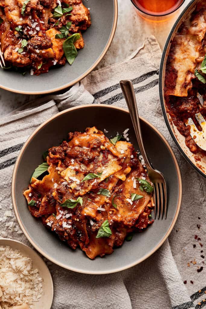 The Best 30Minute Skillet Lasagna Kalejunkie