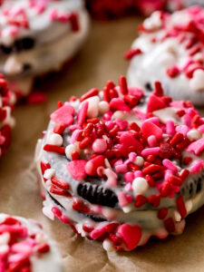 White Chocolate Dipped “Oreos”