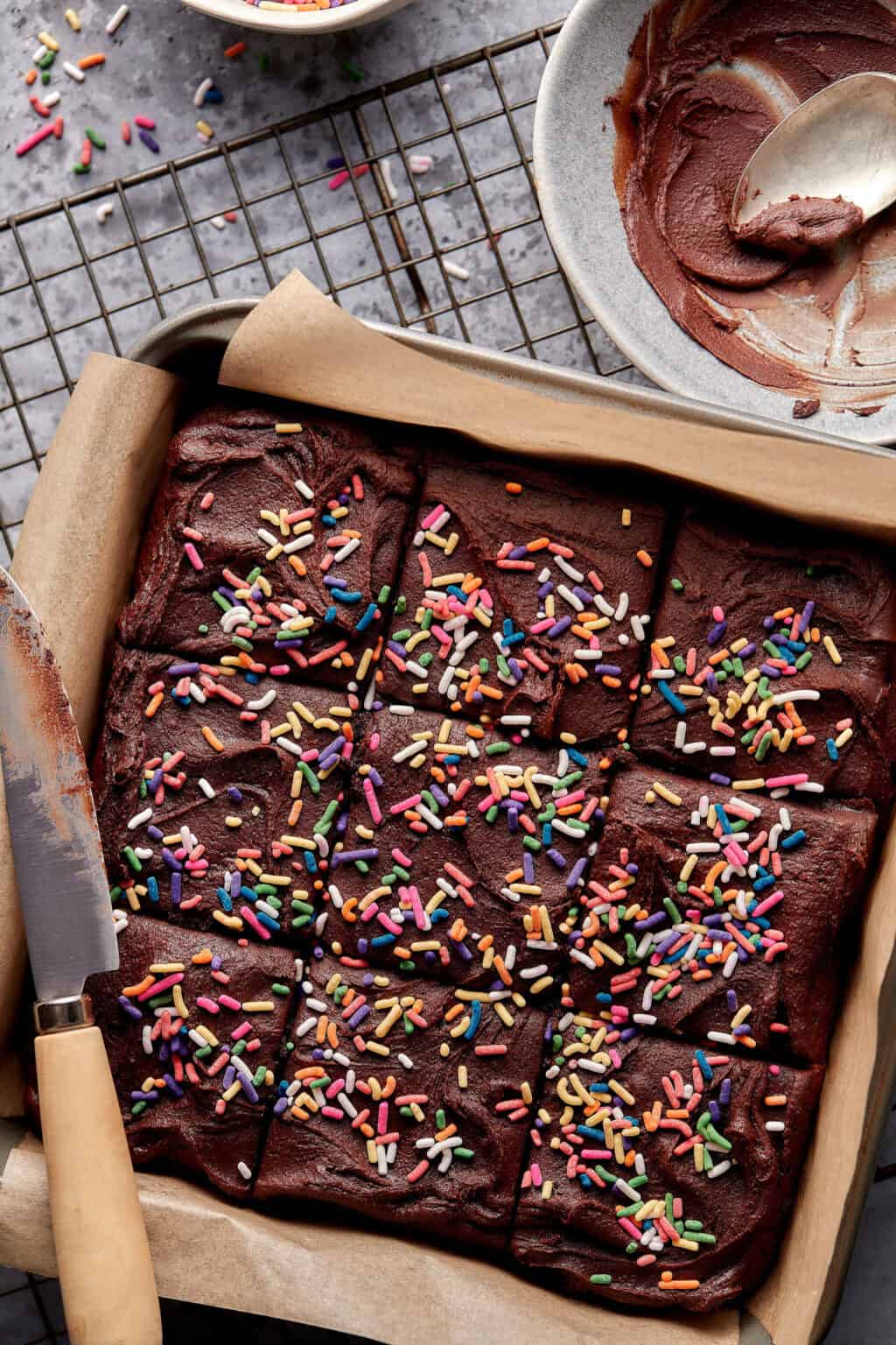GrainFree Death by Chocolate Brownies with Tahini Frosting Kalejunkie