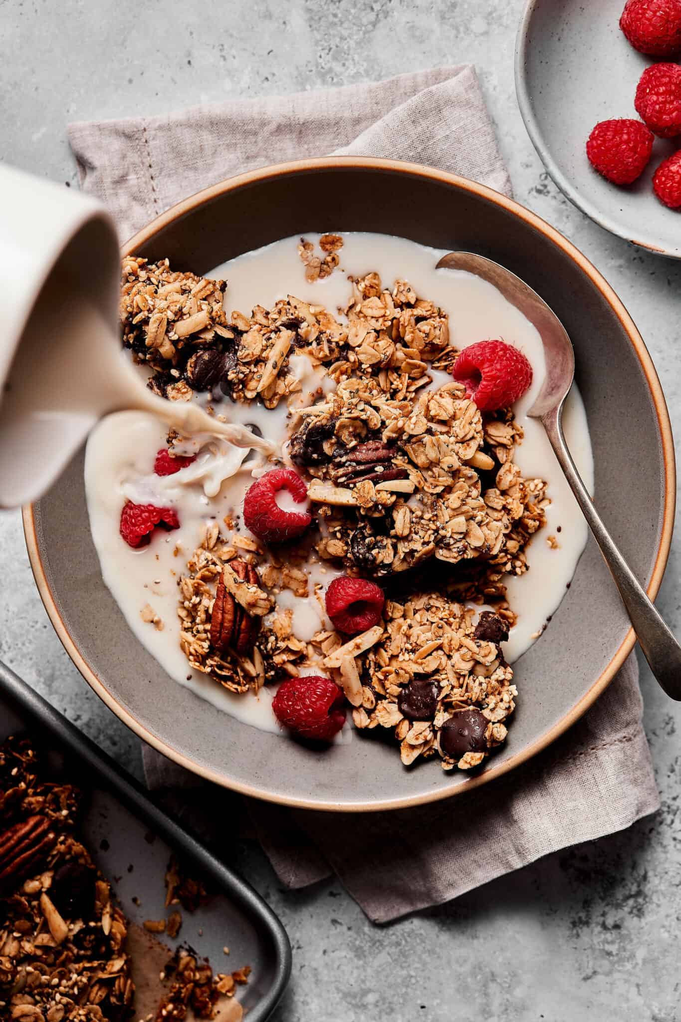 Gigantic Chocolate Chunk Granola Clusters Kalejunkie