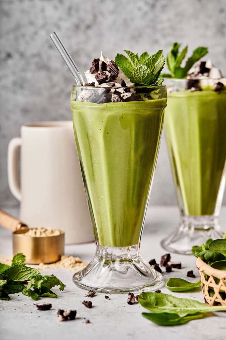 Healthy, DairyFree Shamrock Shake Kalejunkie