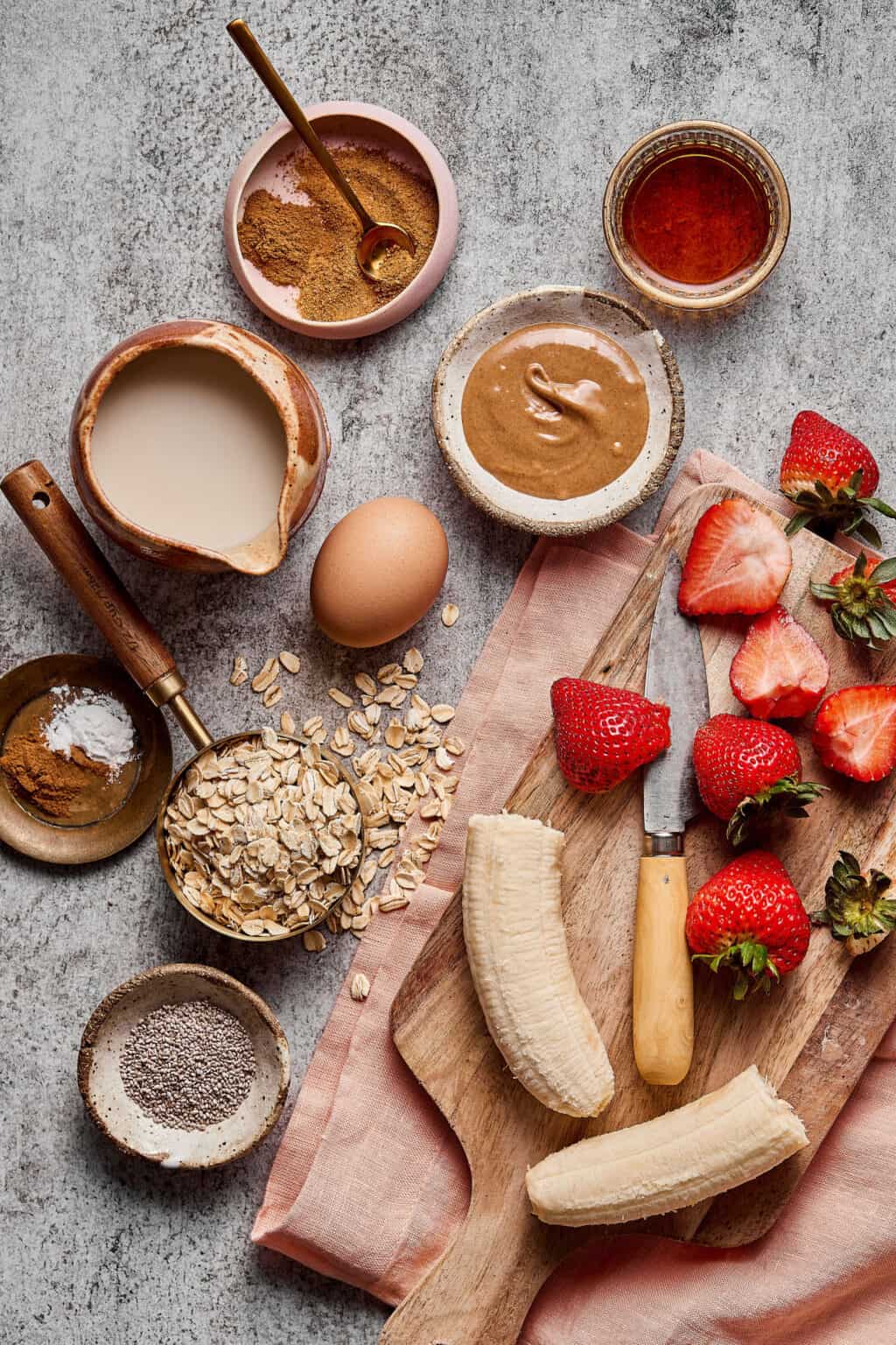 Strawberry Donut Baked Oats Kalejunkie