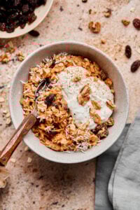 Carrot Cake Cauliflower Oats