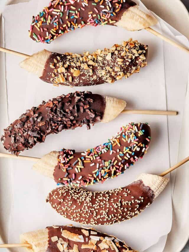 Frozen Chocolate Banana Pops Story