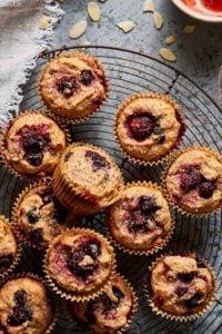 Gluten-Free Triple Berry Muffins