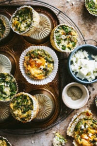 Spinach Feta Egg Muffins