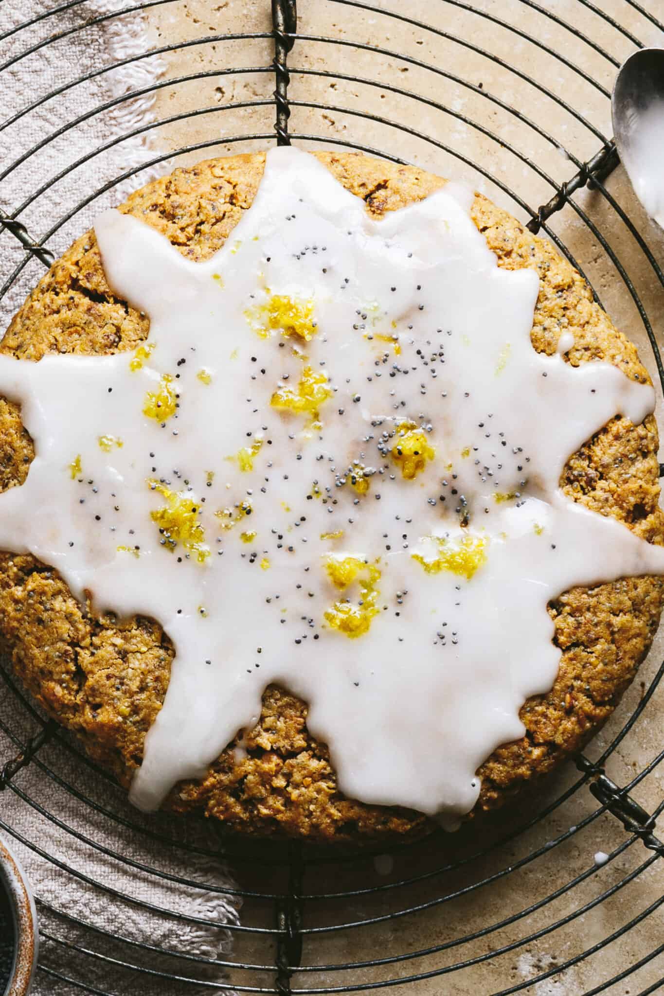 Giant Lemon Poppyseed Cookie Kalejunkie