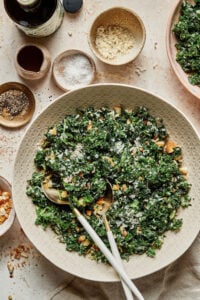 Lemony Parmesan Kale Salad