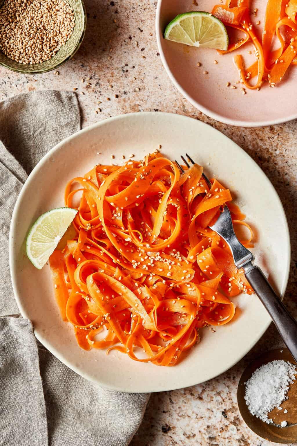 Viral TikTok Shredded Carrot Salad Kalejunkie