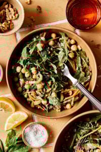 Moroccan-Inspired Chickpea Carrot Salad with Spiced Lemon Dressing