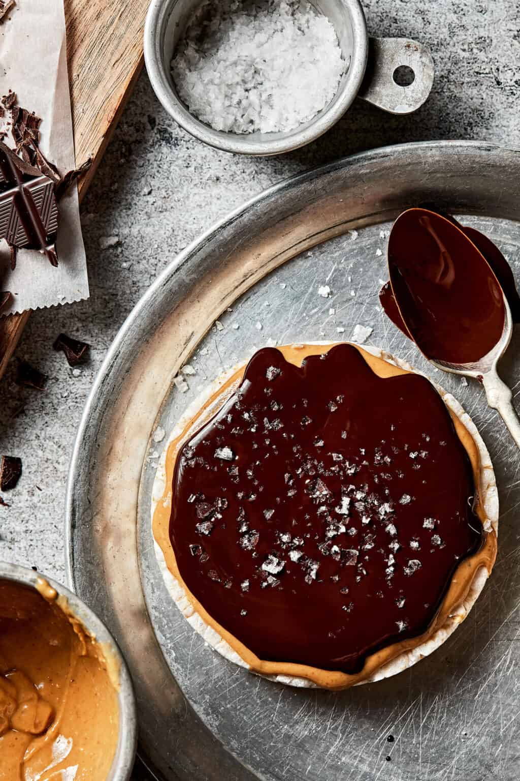 Viral TikTok Giant Peanut Butter Rice Cake Kalejunkie