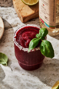 Mixed Berry Basil Mezcal Margarita