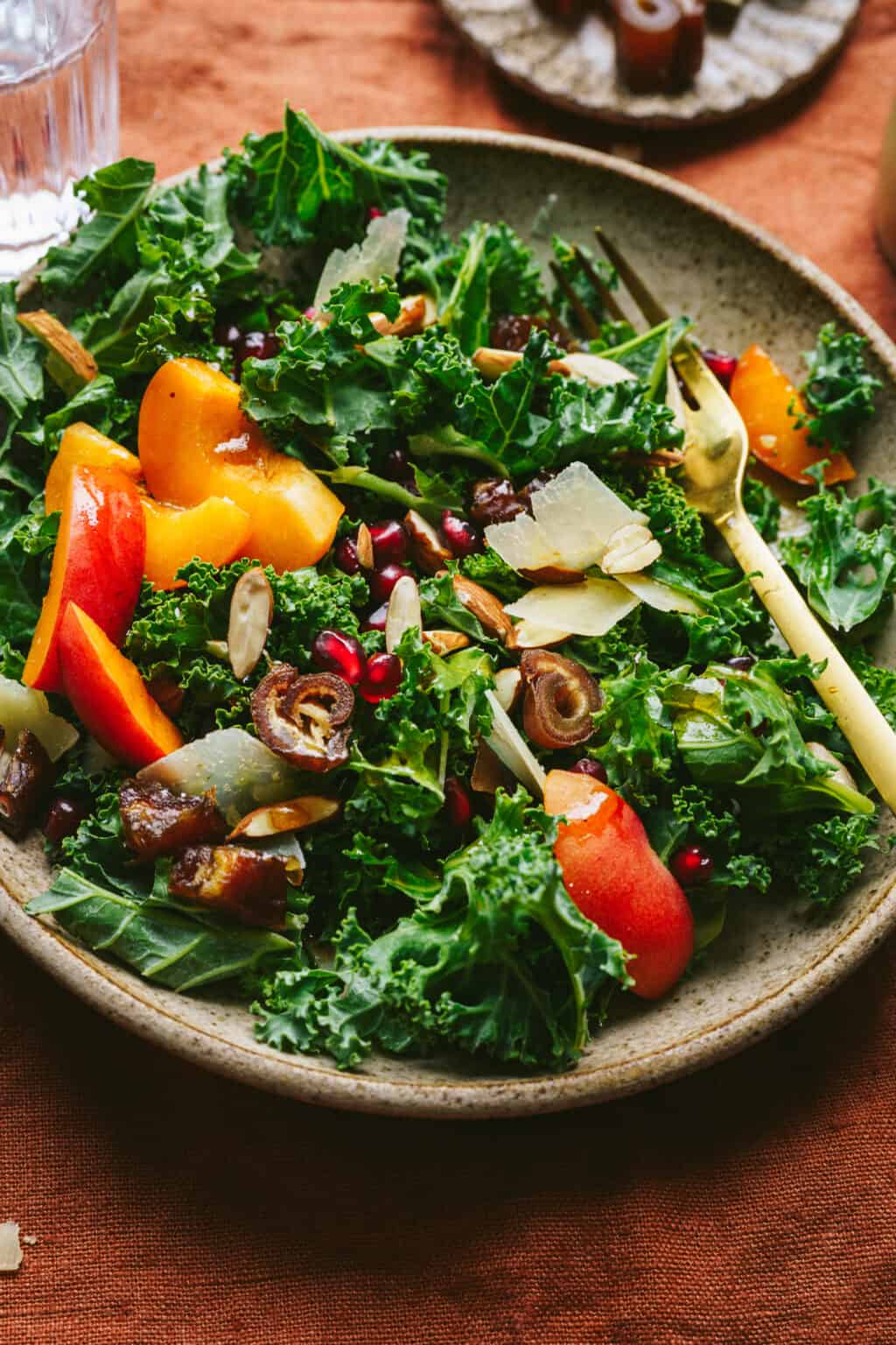 Crunchy Kale Apricot Salad Kalejunkie