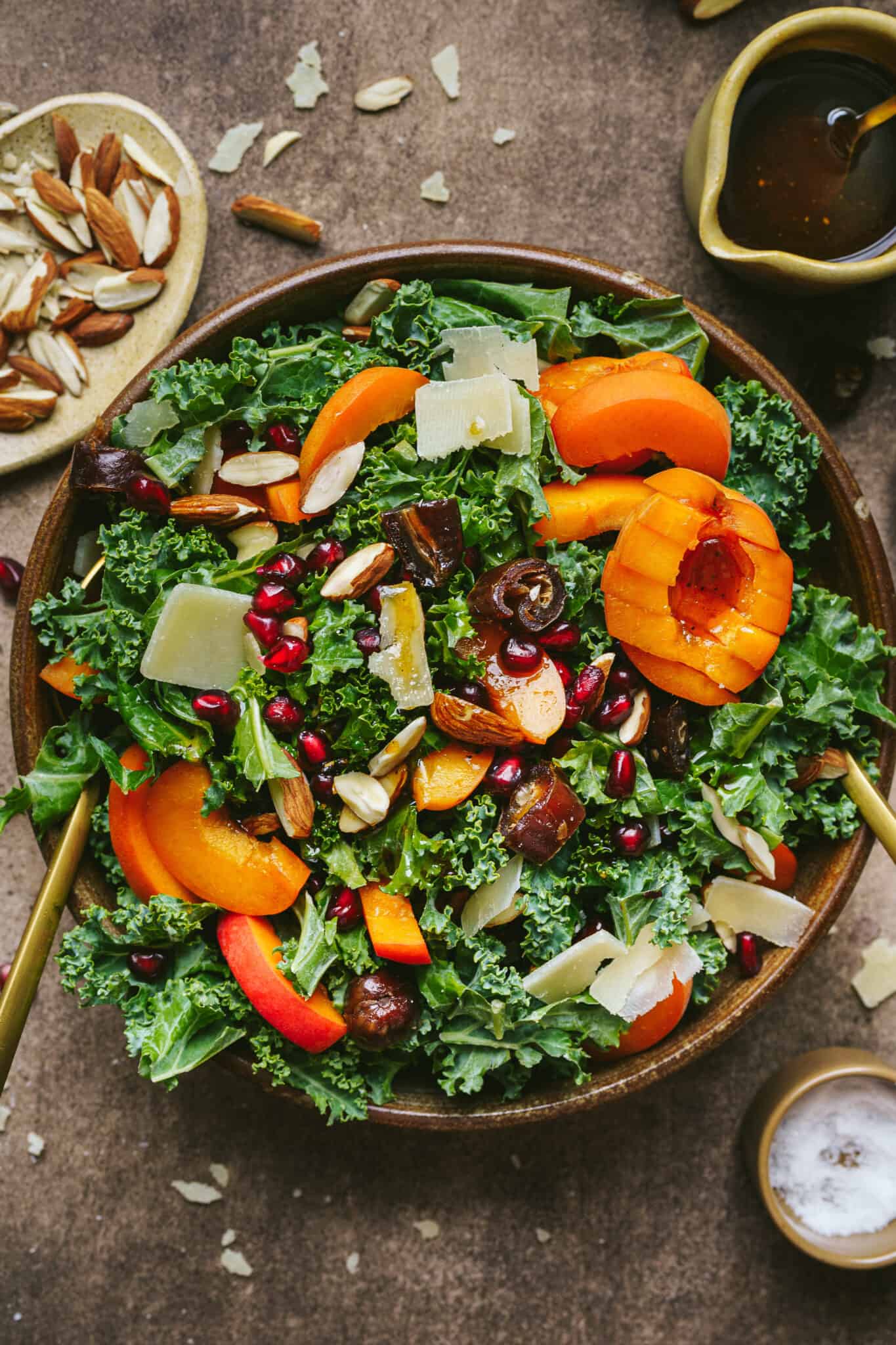 Crunchy Kale Apricot Salad Kalejunkie