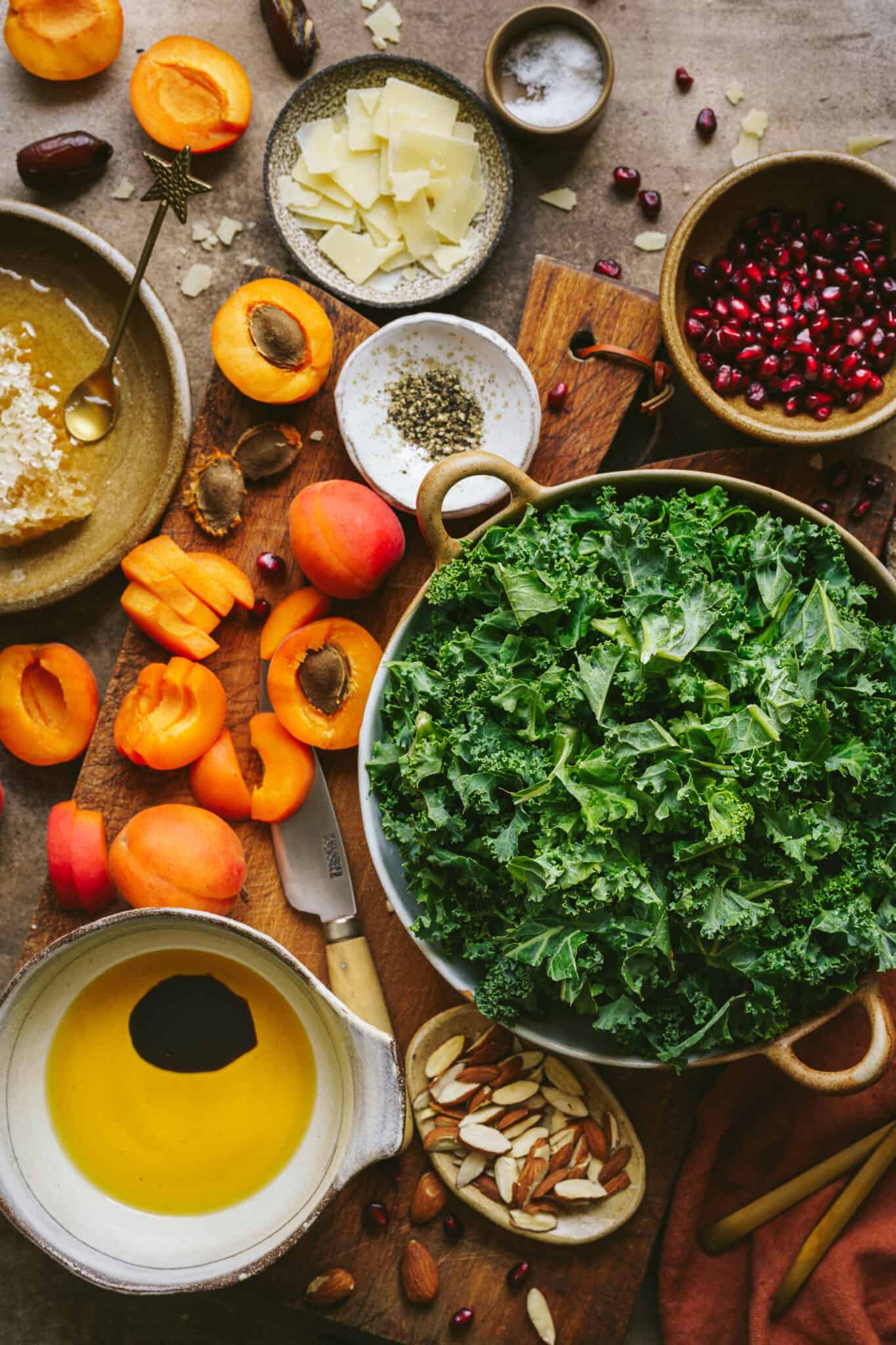 Crunchy Kale Apricot Salad Kalejunkie