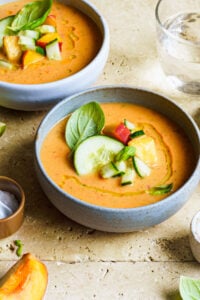 Summer Peach Gazpacho